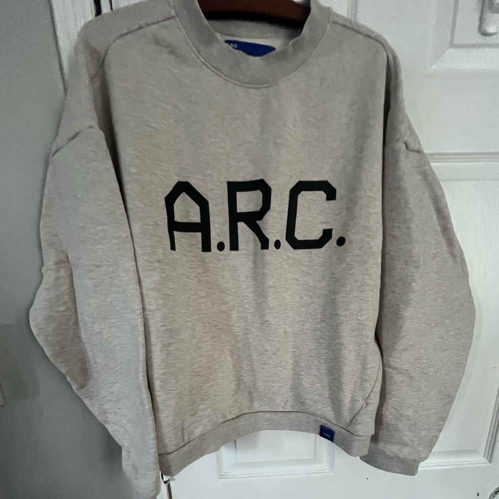 PacSun A.R.C. Crewneck Sweatshirt in Light Gray